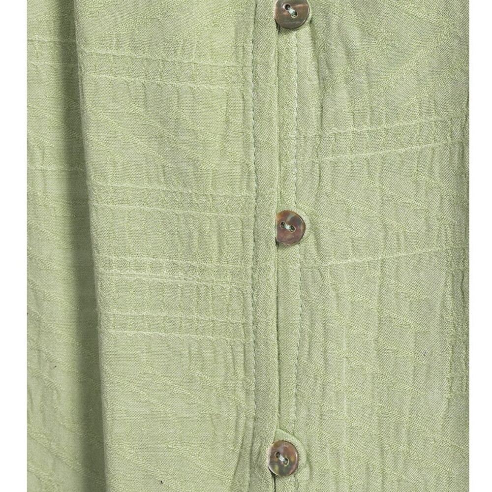 Nurture by west bound Citrus Green Long Sleeve Blouse 1X - Picture 4 of 6